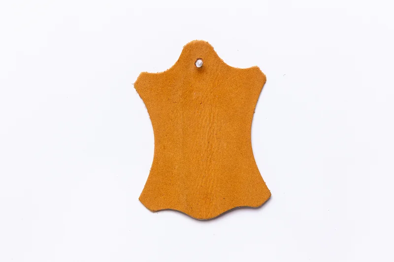 Amostra de couro Camel
