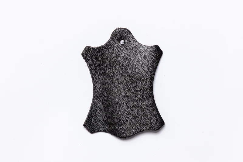 Amostra de couro Preto