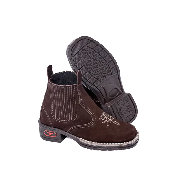 7010 BOTINA INFANTIL TEXANA NOBUCK SOLA RAM