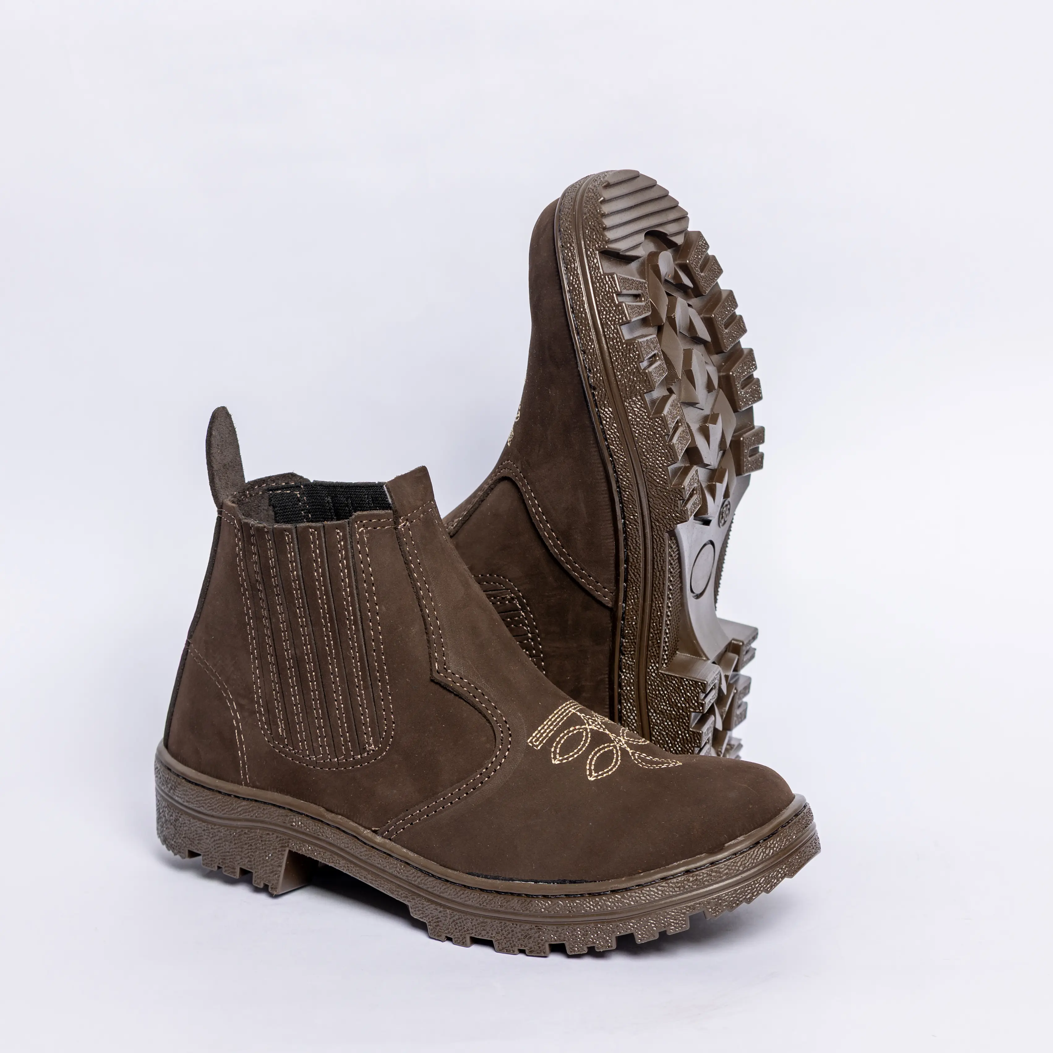 4040/1 BOTINA DE PASSEIO LATEGO SOLA PVC CAFÉ